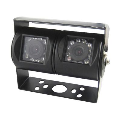 China Waterproof Dual Lens Camera Reverse Rear Backup Kit For Motorhome RV Truck Bus for sale