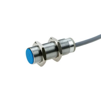 China Industrial Automation China DC 3/4wires M18 Flush Digital Inductive Proximity Sensor With 2M PVC Cable for sale