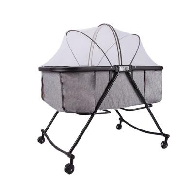 China Portable High Quality Modern Hot Selling Models Baby Crib Easy Foldable Lightweight Cradle for sale