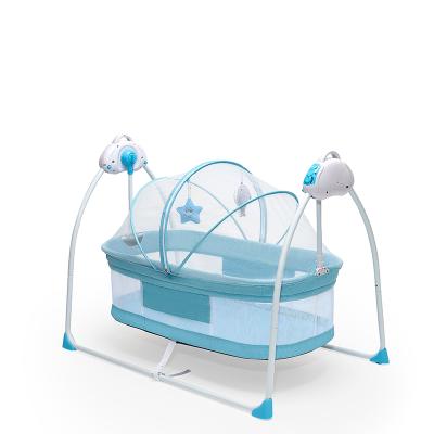 China Durable+adjustable+Mobile Newborn Baby Cradle Foldable Baby Sleep Bed With Swing for sale