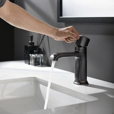 China China Contemporary Cheap Bathroom Taps Hot And Cold Basin Faucet Oil Rubbed Bronze Bathroom Faucet for sale