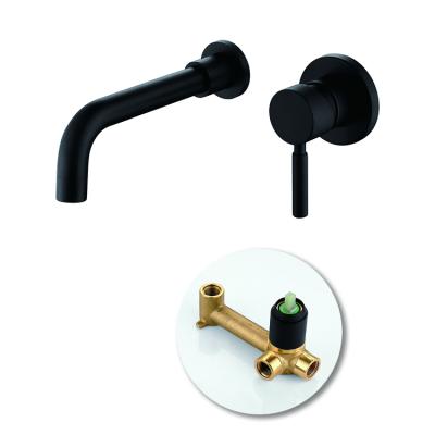 China Contemporary High Quality Wall Mount Faucets Mixer Taps Concealed Faucet 2020 Concealed Black for sale