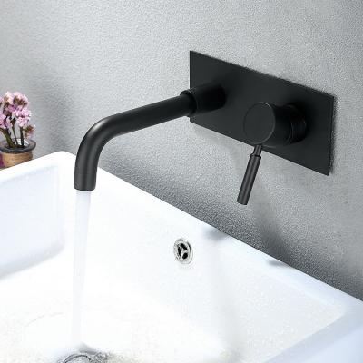 China Contemporary Concealed Single Handle Basin Faucet Bathroom Wall Mounted Single Water Faucet Boat From USA for sale