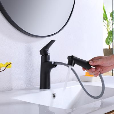 China Contemporary Cheap Bathroom Black Single Hole Faucets Water-Tap for sale