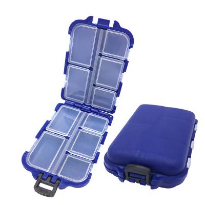 China Shipping EASYPOO 10 Compartments Mini Storage Box Fishing Tackle Box Bait Hook Bait Box PESCA Fishing Tackle Accessories for sale