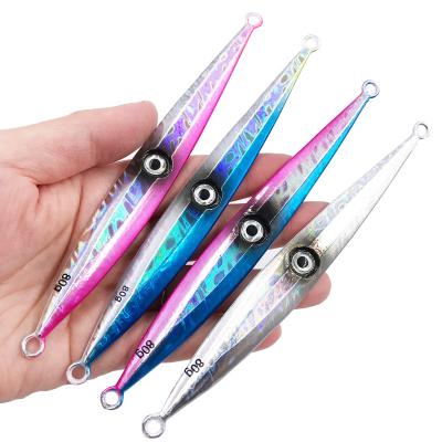 China Jig 40 60g 80g 100g 200g 300g 400g Metal Fishing Jig Fish YIBAO Fast Sinking Glow Saltwater Atmosphere Seawater Fish Rig for sale