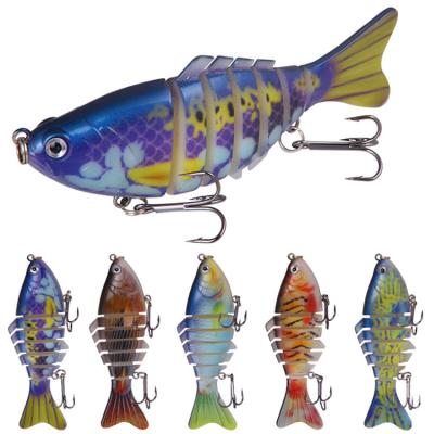 China Minnow Bai Lures 9cm 15.5g Segmented 7 Section Swimbait Fishing Lure Artificial Bait Fishing Tackle Swim Hard Bait Wobblers Fishing Tackle for sale