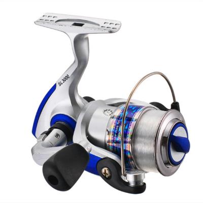 China SL Fishing Reels 1000 - 7000 Series Lightweight Plastic Spool Straight Silver 5.5:1 Spinning Reel for Saltwater and Freshwater Fishing for sale