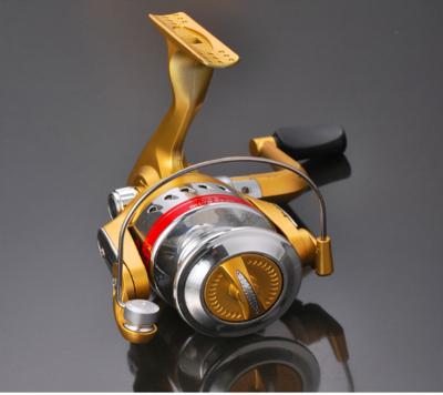 China Lightweight Metal+plastic All Plastic Fishing Reels 2000 3000 4000 6000 NL 1000 Gold Color For Beginner Angler Freshwater Fishing Reels for sale