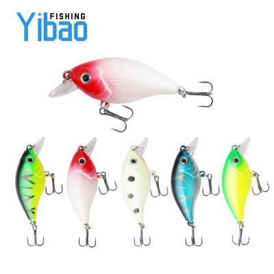 China YIABO Outdoor Fishing Activity 6cm 6.8g Topwater Fishing Lure 3D Eye Top Water Artificial Minnow Bait With Triple Hook Carp Fishing Minnow Lures for sale