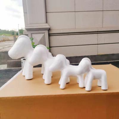 China Gifts Rose Bear Stencil Preserved Flower Unicorn Rabbit Dog Foam Bear Embryo DIY Plastic Roses Support Model for sale