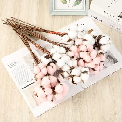 China Fashional Artificial Flowers Kapok Flowers DIY Flower Arrangement Simulation Natural Dry Home Cotton for sale