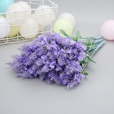 China Wholesale 10 Heads Fashional Artificial Flower Factory Price Provence Flower Home Decoration Simulation Silk Lavender for sale