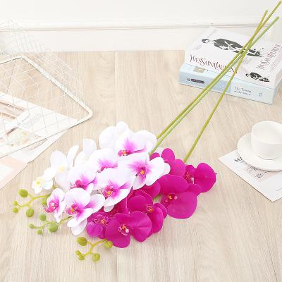 China Fashional Artificial Flowers European Style Home Decoration Potted Flower Arrangement Ornaments Artificial Flowers Simulation Phalaenopsis for sale