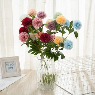 China Fashional Artificial Flower Shooting Props Home Ajaniopsis Penicilliformis Daisies Daisy Living Room Wedding Decoration Artificial Flowers for sale