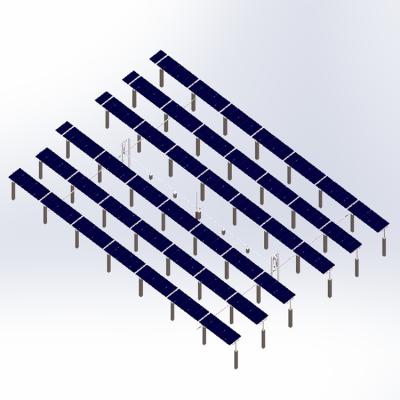 China 1650*992mm Single Axis Solar Tracker Price Solar Tracking Sun Tracker for sale