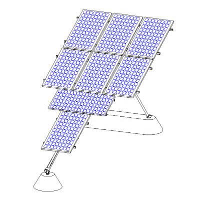 China single axis 5kw tracker homel tracker solar system solar generation efficiency solar tracker system 1650*992mm for sale