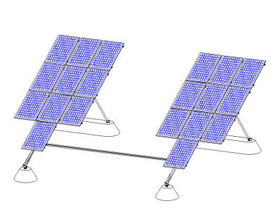 China Single Axis Track Tracker Solar System Industrial Solar Generation Efficiency Solar Tracker System 1558*1046mm for sale