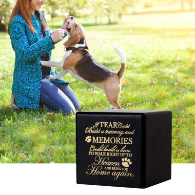 China Viable Wholesale Dog Cremes Paw Print Urn Ashes Custom Urn For Dog for sale