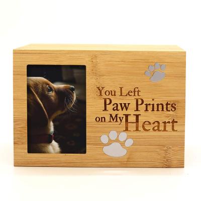 China Wholesale American Style Dog Cremation Box For Custom Pet Ashes Urn Dog Dog Urn Keepsake for sale