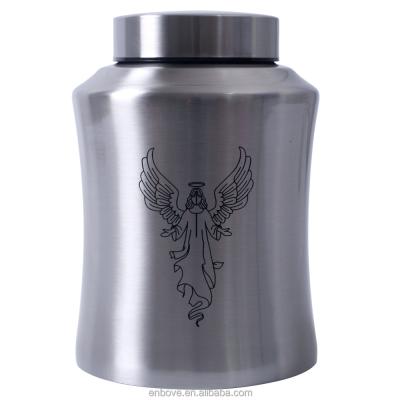 China American Style Hi Quality Stainless Steel Standard Size 6x9 Inch Adult Cremation Urns For Human Ashes for sale