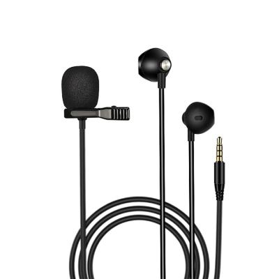 China Headset Microphone Rechargeable Lapel Microphone For Camera Pin Lapel MIC Lavalier Clip Collar For Phone for sale