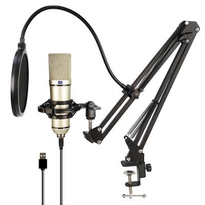 China USB Microphone USB Microphone Condenser Microphone Professional Professional Studio Recording Wired Microphone ForVocal Play Tiktok for sale