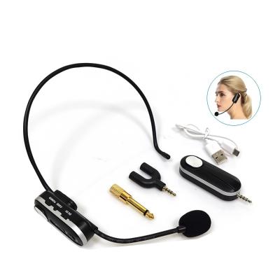 China Wireless Headset Mic System Wireless Headset Microphone UHF UHF Frequency For Teacher Tour Voice Amplifier Stage Speakers Guides for sale