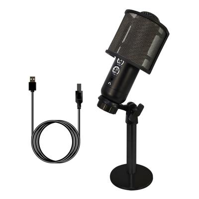 China USB Handheld Professional Wireless Microphone Microphone Condenser Live Broadcast MIC Stand Mobilephone Audio Connection Microphone for sale