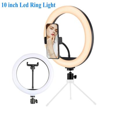 China 26cm 10inch LED Ring Fill Light 10inch Dimmable Camera Phone Ring Lamp ForMakeup Live Professional Photography 10inch Fill Light 10inch for sale