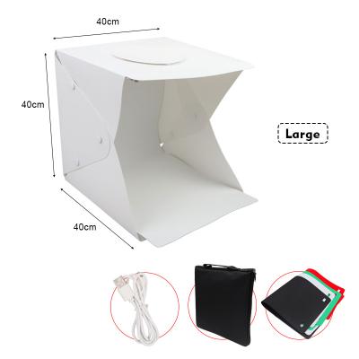 China professional studio 40*40*40cm Folding Soft Box Kit Led Light Mini Photo Studio Light Box 40*40cm Camera Accessories Photography Equipment for sale