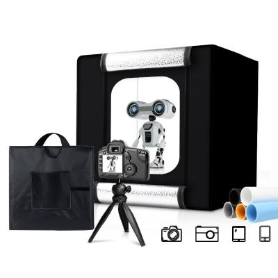 China 40*40cm Photos Photo Light Studio Soft Nice Plug Boxes Portable Dimmable Foldable Table Tents LED Shooting Kit Photography Portable Light Box for sale