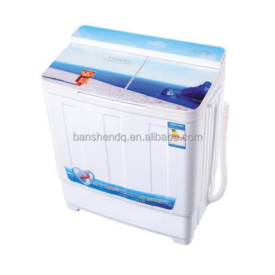 China Hotel 6kgs/CB Top-loading Twin-tub Glass Cover Washing Machine Plastic CE Outdoor Garage Hotel Household Washer And Dryer Free for sale