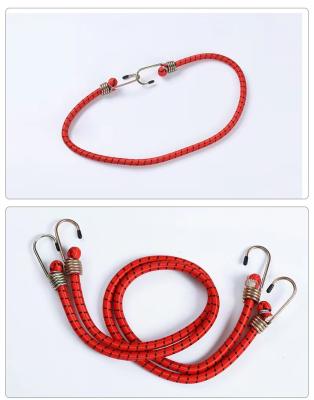 China Packing Plastic Package Tying Customizable Binding Rope Strap Luggage Hook Elastic Rope Cargo Tying Belt for sale