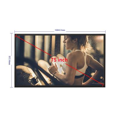 China Outdoor Full LCD Advertising Screen 75 Inch 75 Inch TFT LED Signage LCD Display 4K Resolution Ultra Bright LCD Screen for sale