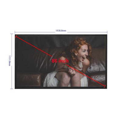 China Hot Sale Window Display 86 Inch Full TFT LCD Advertising Screen LCD Outdoor Kiosk For Shop Lcd Screen 86 Inch for sale