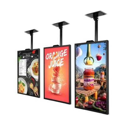 China 75 Inch 75 Inch LCD Window Display Player Machine 4K Resolution Ultra Thin Brightness Digital Signage LCD Super Advertising Screen for sale