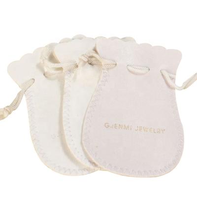 China Recyclable Wholesale Customized Logo Velvet Bag For Earphone for sale