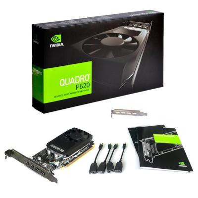 China Leadtek Quadro High Performance Price P620 128bit 2GB GDDR5 80GBps 40W Desktop Favor Compute Graphics Card for sale