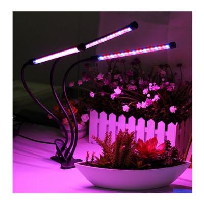 China Seed Starting USB Wholesale 3 Heads Led Grow Lamp VEG Flower Indoor Plants Full Spectrum To Grow Led Chip Light IR UV Light Gow for sale