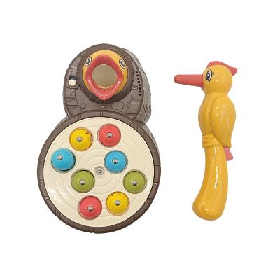 China Educational Toy Catching Insect Toy Exercise Eye-Hand Coordination Woodpecker Children's Magnetic Feeding Bird Game for sale