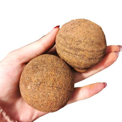 China Nature Fossils Sphere Rare Raw Stone Iron Scratch Iron Raw Stone Ball Rough Stone Mineral Healing For Home Dercoration for sale