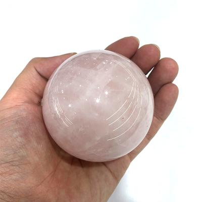 China Wholesale China Top Natural Rose Quartz Ore Pink Crystal Quartz Ball for Healing for sale