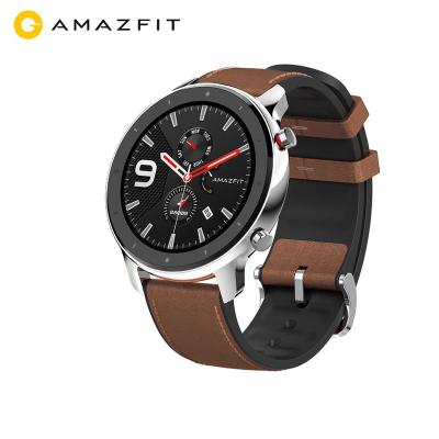 China GPS Navigation Global Version Amazfit 47mm Waterproof Smartwatch GTR 5ATM 24 Days Battery Music Controls For Android IOS Phone for sale