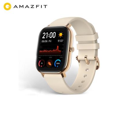 China APP Control Version Amazfit GTS Global Wireless Smartwatch 5ATM Waterproof Swimming Smartwatch In Stock 14 Days Battery Music Control for sale