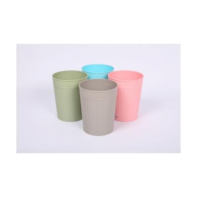 China New Design Sustainable Plastic Trash Can Garbage Paper Mesh Waste Basket Waste Bin for sale