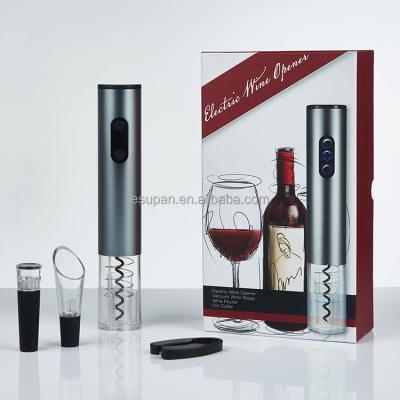 China Custom Logo Stocked Electric Corkscrew Wine Opener for sale