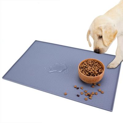 China Viable Dog Food Mat Silicone Dog Cat Bowl Mat Non-Stick Food Pad Water Cushion BPA Free Non-Slip Waterproof for sale