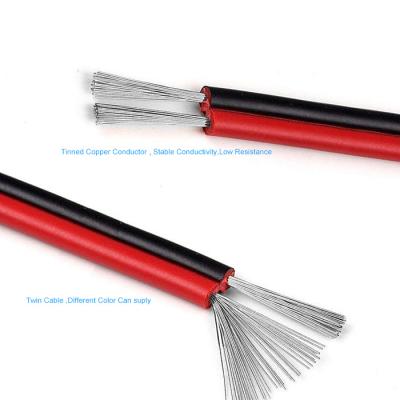 China A.W.G. Electrical Silicone High Temperature Tinned Electrical Twin Wire Rubber Copper Cable UL2468 28 Electrical Appliances for sale