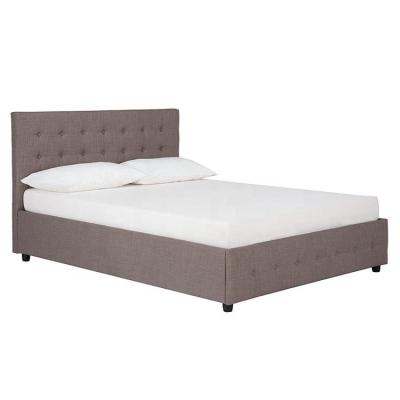 China Fabric Foldable Queen Bed Frame And Mattress Set For Bedroom for sale